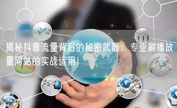 揭秘抖音流量背后的秘密武器：专业刷播放量网站的实战运用！