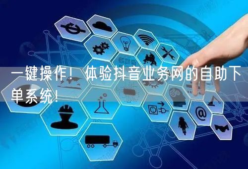 一键操作！体验抖音业务网的自助下单系统！