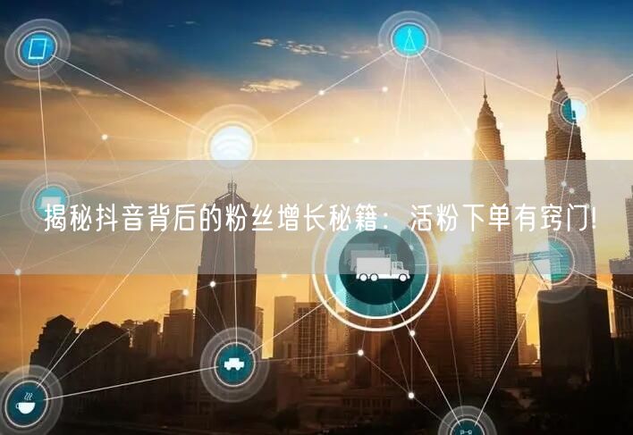 揭秘抖音背后的粉丝增长秘籍：活粉下单有窍门!