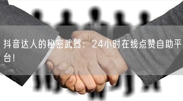 抖音达人的秘密武器：24小时在线点赞自助平台！