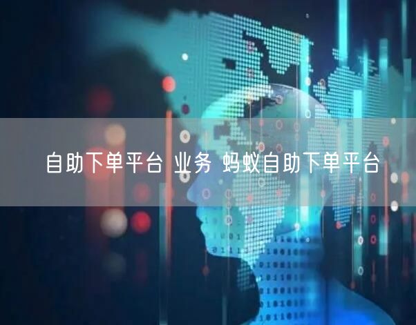 自助下单平台 业务 蚂蚁自助下单平台