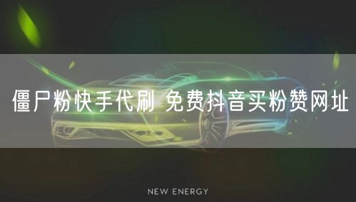 僵尸粉快手代刷 免费抖音买粉赞网址